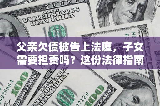 北京父亲欠债被告上法庭，子女需要担责吗？这份法律指南必须看完