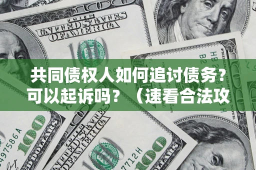 北京共同债权人如何追讨债务？可以起诉吗？（速看合法攻略）