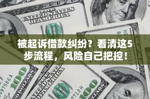 北京被起诉借款纠纷？看清这5步流程，风险自己把控！