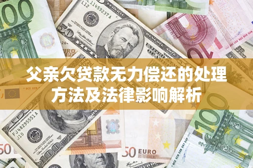 北京父亲欠贷款无力偿还的处理方法及法律影响解析