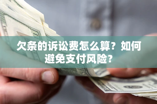 北京欠条的诉讼费怎么算？如何避免支付风险？