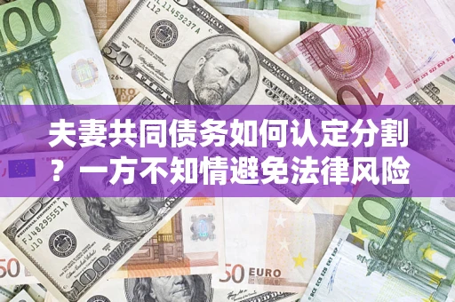 北京夫妻共同债务如何认定分割？一方不知情避免法律风险必看！